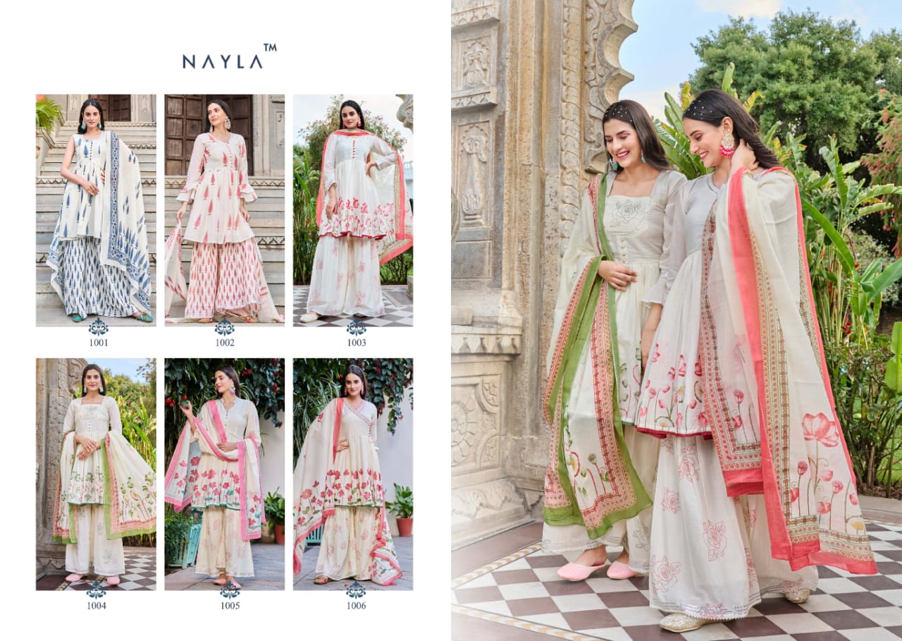 Noor By Nayla 1001-1006 ReadyMade Sharara Suits Catalog